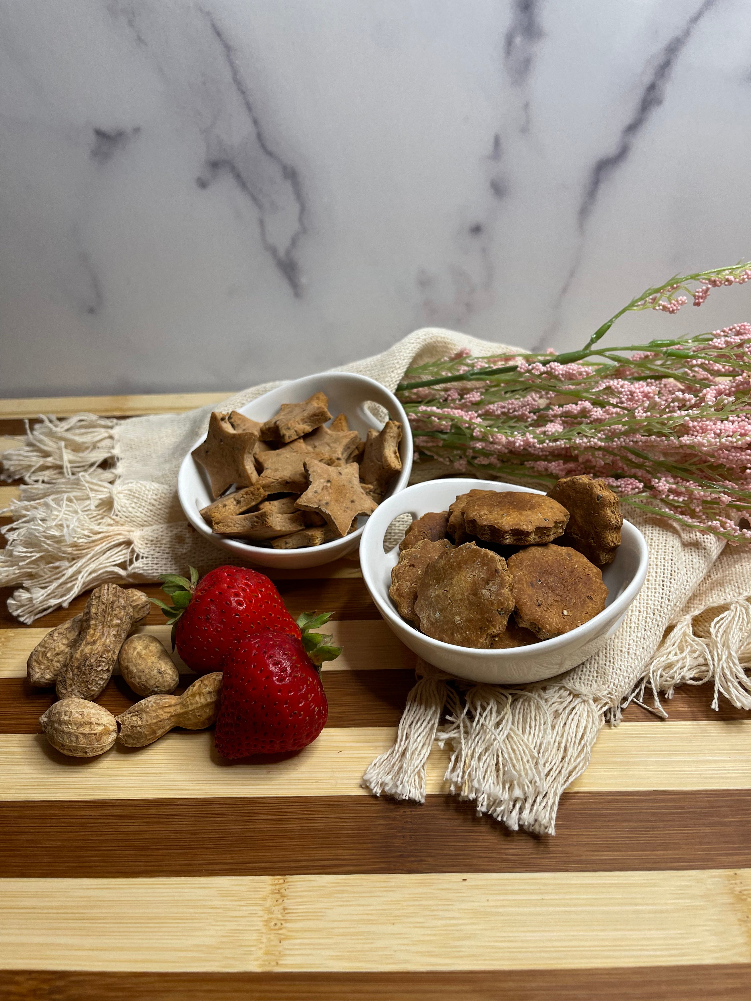 Grain Free Strawberry & Peanut Butter Cookies